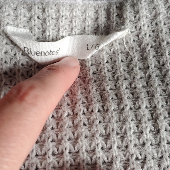 Bluenotes Light Grey Sweater - Picture 2 of 5